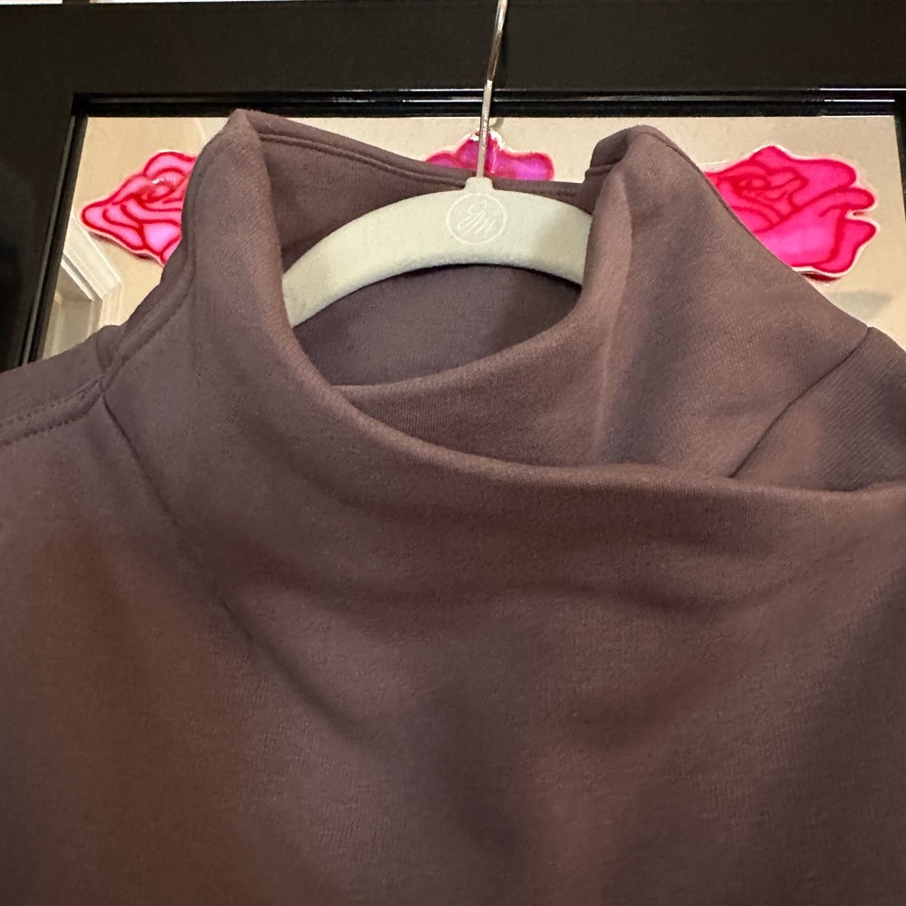 Apana Mauve Turtleneck Sweater